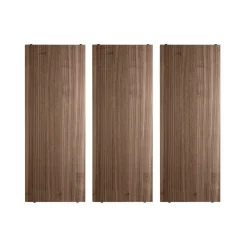 Estante String, Nogal, 78x30 cm, paquete de 3