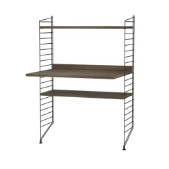 Estante String, Nogal, 78x30 cm, paquete de 3