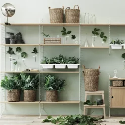 Estante String, Roble, 78x30 cm, paquete de 3