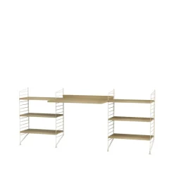 Estante String, Roble, 58x30 cm, paquete de 3