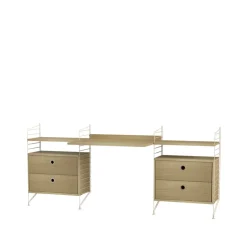 Estante String, Roble, 58x30 cm, paquete de 3