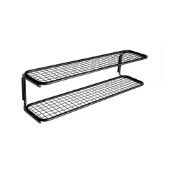 Estante zapatero Classic 650, Negro/cromo, 2 niveles, 70 cm