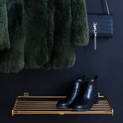 Estante zapatero Maze, latón