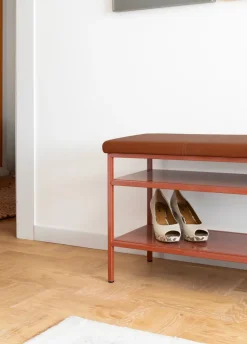 Estante zapatero Nancy, Cinnamon-vintage cognac