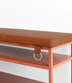 Estante zapatero Nancy, Cinnamon-vintage cognac