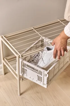 Estante zapatero Nod 80x30x37 cm, Beige