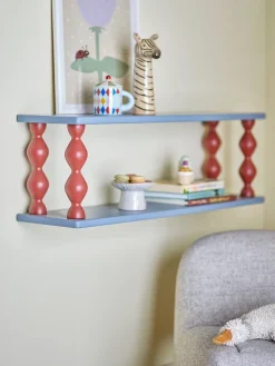 Estantería Bibiola 80x26 cm, Azul