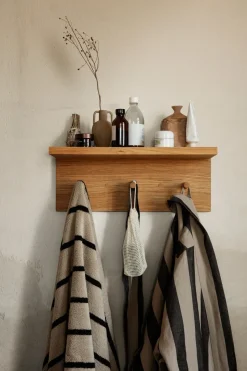 Estantería con ganchos Place Rack roble, Small