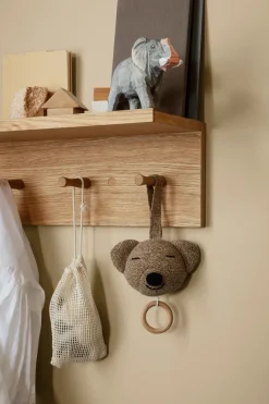 Estantería con ganchos Place Rack roble, Medium