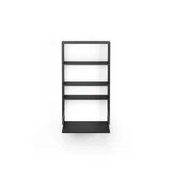 Estantería de pared con escritorio Gridlock - M1-A4-0-D, Black stained Ash