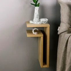 Estantería de pared F-shelf roble, Estante a la izquierda