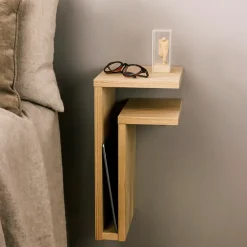 Estantería de pared F-shelf roble, Estante a la derecha