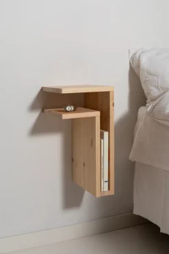 Estantería de pared F-shelf Play DIY, Pino, izquierdo