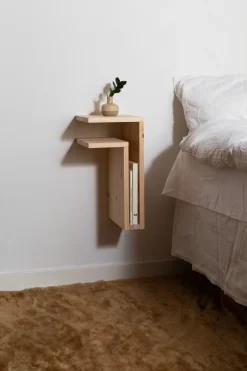 Estantería de pared F-shelf Play DIY, Pino, izquierdo