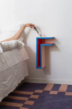 Estantería de pared F-shelf Play DIY, Pino, derecha