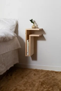 Estantería de pared F-shelf Play DIY, Pino, derecha