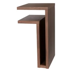 Estantería de pared F-shelf nogal, estante a la izquierda