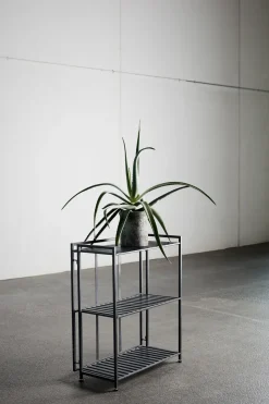 Estantería de pared Manhattan Low 65,5x33x79,5 cm, Black