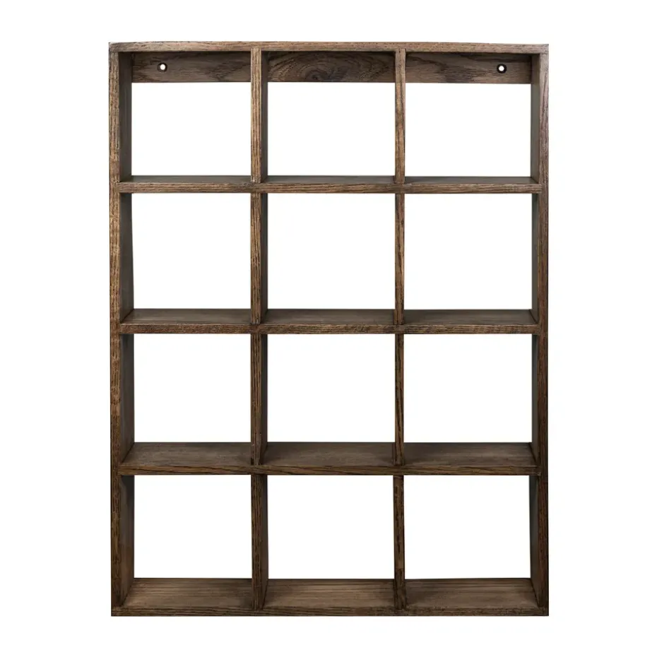 Estantería de pared Showcase 40x53 cm, Dark oiled oak