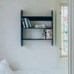 Estantería de pared Strapats 62x73,6 cm, Midnight blue