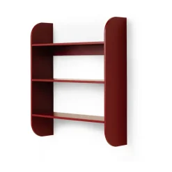 Estantería de pared Strapats 62x73,6 cm, Burgundy