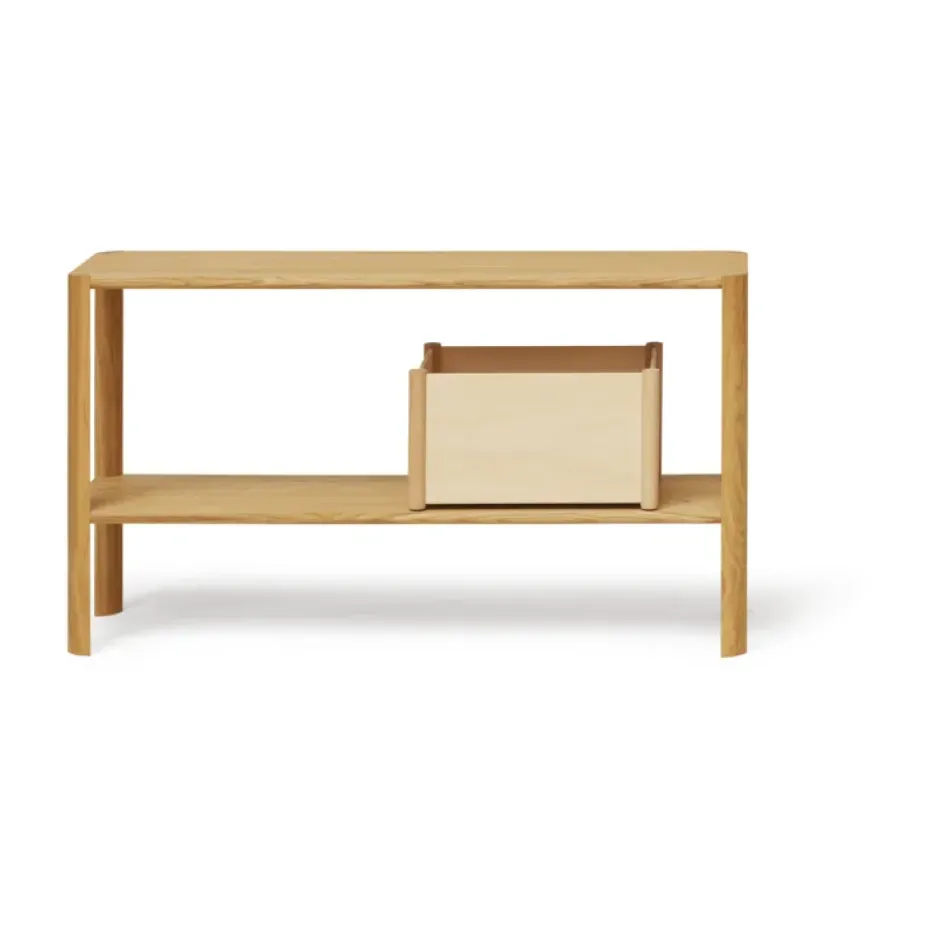 Estantería Leaf 2 baldas 57x100 cm, Roble