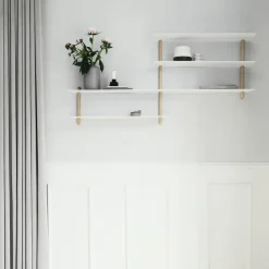 Estantería Nivo B, roble claro-blanco