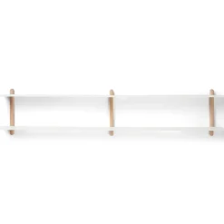 Estantería Nivo C, roble claro-blanco