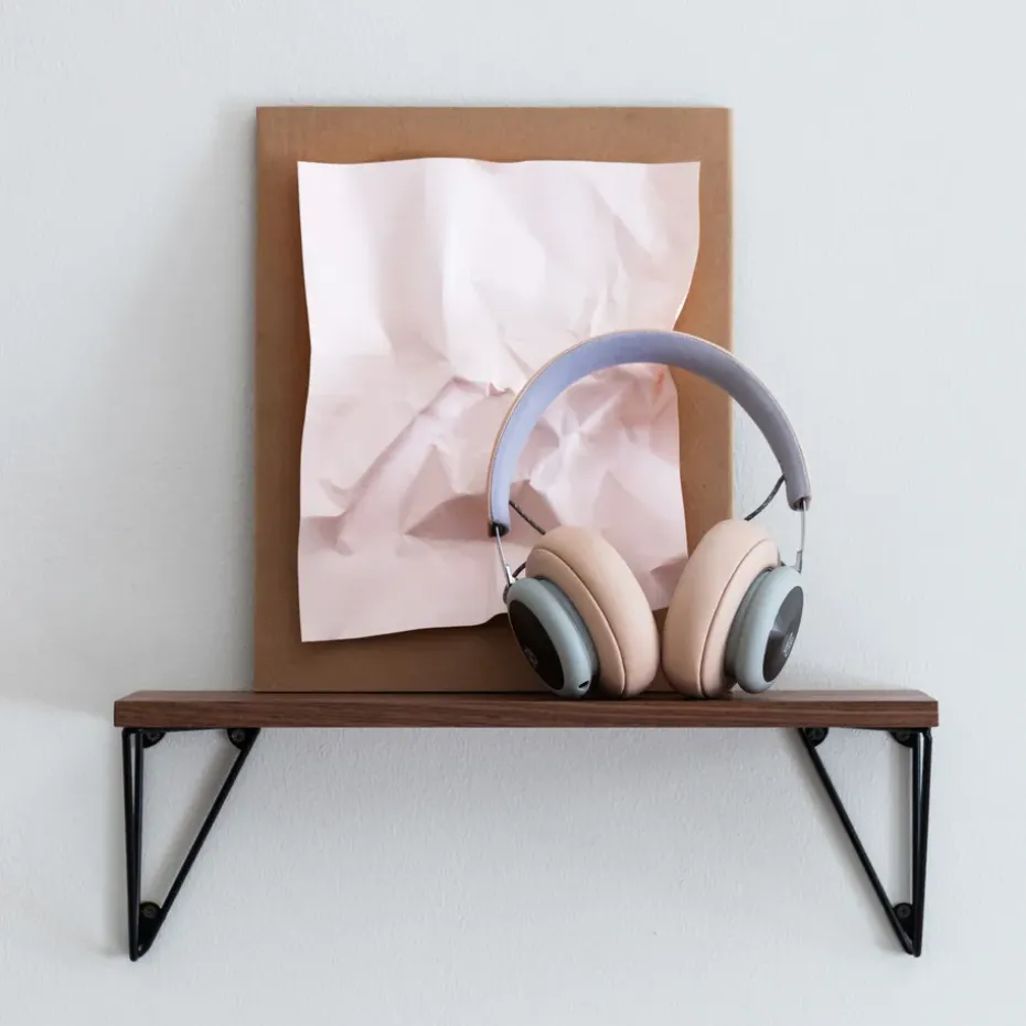 Estantería Pythagoras XS, nogal, negro