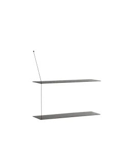 Estantería Stedge 80 cm, Fresno pintado de negro