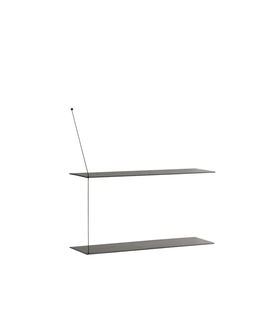 Estantería Stedge 80 cm, Fresno pintado de negro