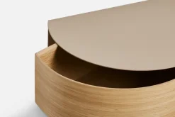 Estantería Wallie, Beige-roble