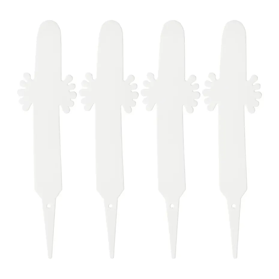 Etiqueta para planta de los Hatifnates 4-pack, Blanco