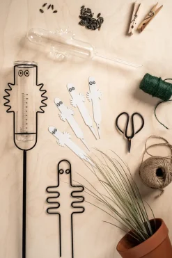 Etiqueta para planta de los Hatifnates 4-pack, Blanco