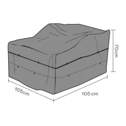 Funda protectora para Butaca Brafab, Negro 105 cm