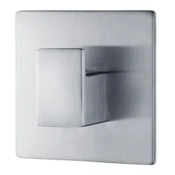 Gancho autoadhesivo Menoto 6x6 cm, Matt acero inoxidable