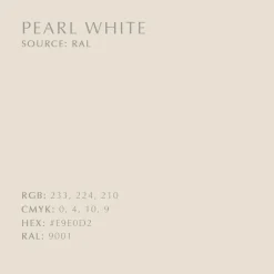 Gancho Butterflies mini, Pearl white