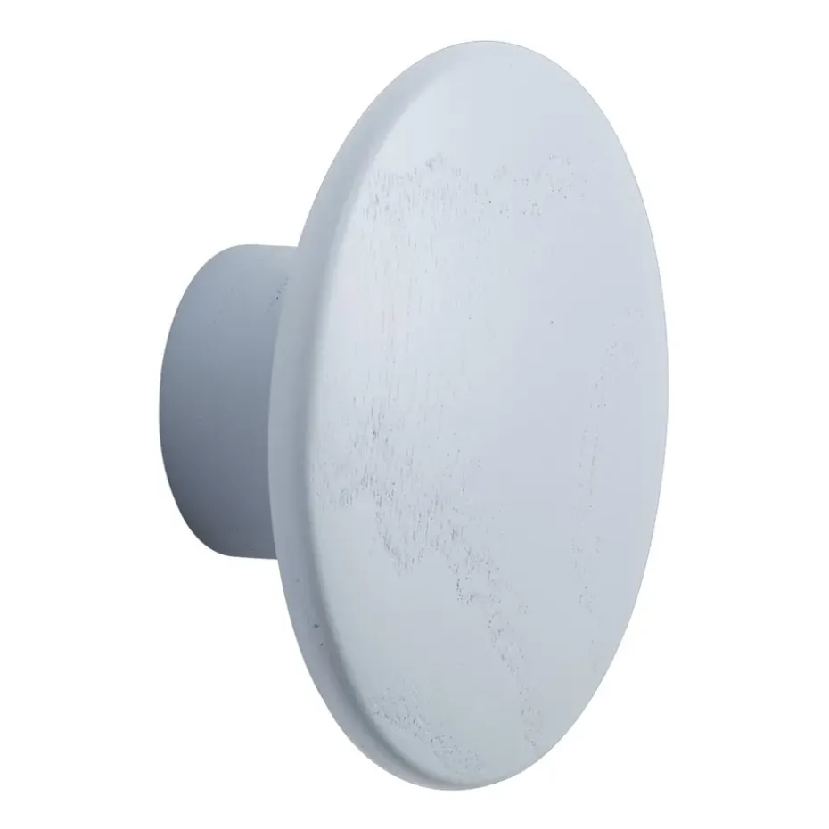 Gancho Dots wood light blue, Ø6,5 cm