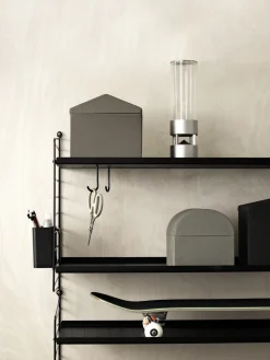 Gancho J String paquete de 5, Negro