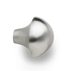 Gancho Mushroom, Brushed stainless steel