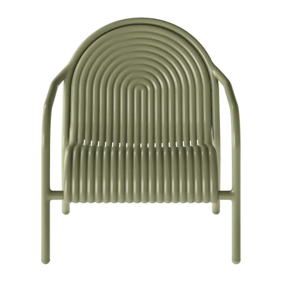 Groove lounge chair, Moss