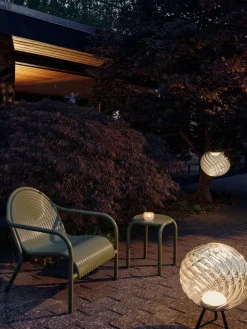 Groove lounge chair, Moss