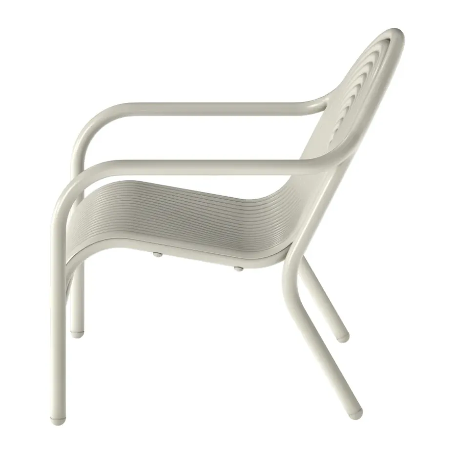 Groove lounge chair, Putty