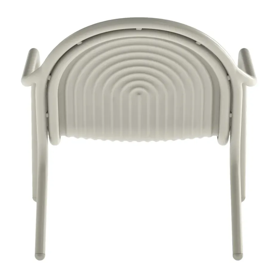 Groove lounge chair, Putty