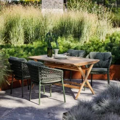 Juego de cojines para silla Ocean/Basket/Moments, Wove dark green