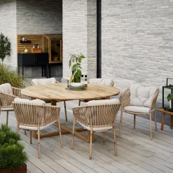 Juego de cojines para silla Ocean/Basket/Moments, Wove light brown