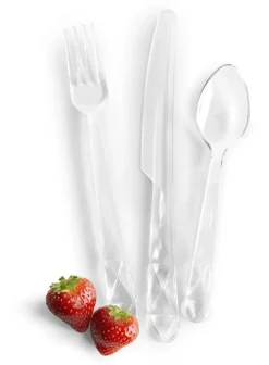 Juego de cubiertos Picknick Juni, 12 piezas, Transparente