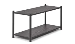 Librería Sceene bookcase F, Roble teñido negro