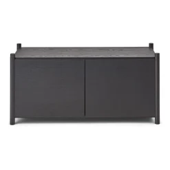 Librería Sceene bookcase G, Roble teñido negro