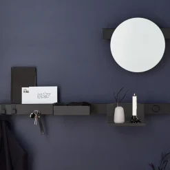 Listón magnético Flex Rail 60 cm, roble teñido de negro-negro